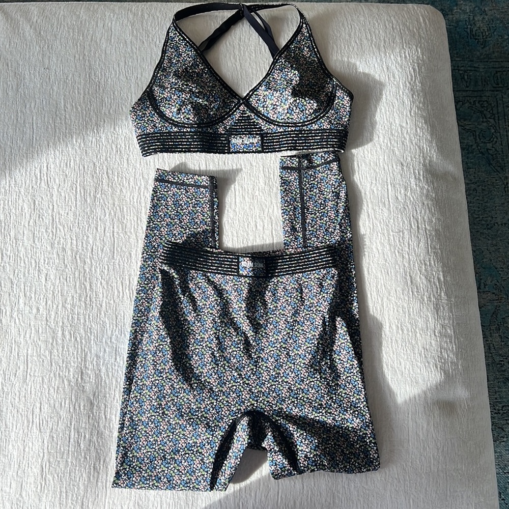 Adam Selman sport bonded set micro floral